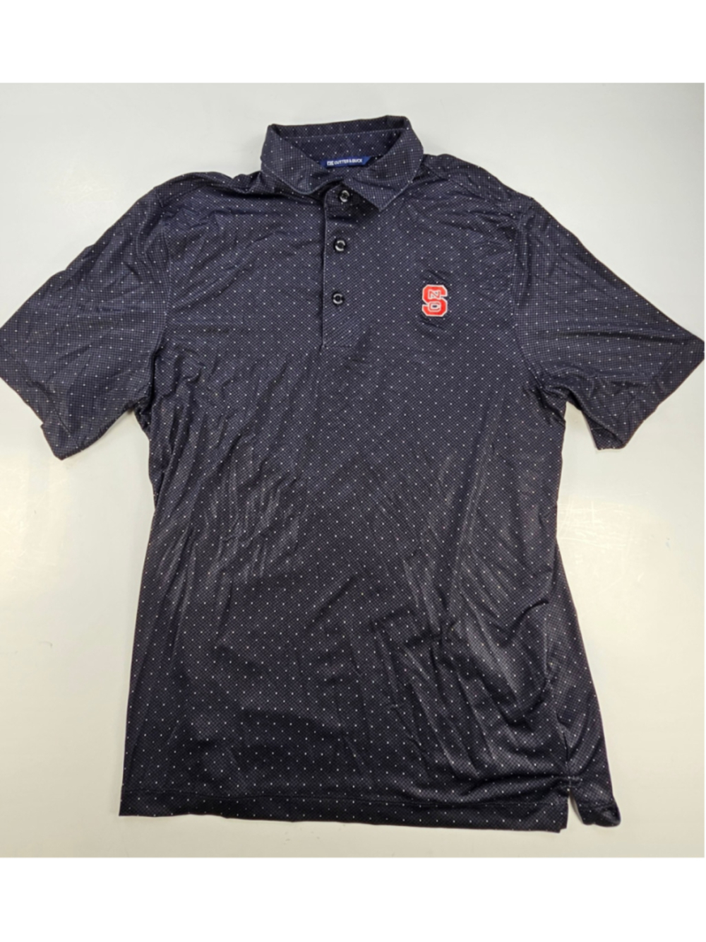 Cutter & Buck NC State Wolfpack Polo Men’s Medium Approx Pike Double Dot Golf